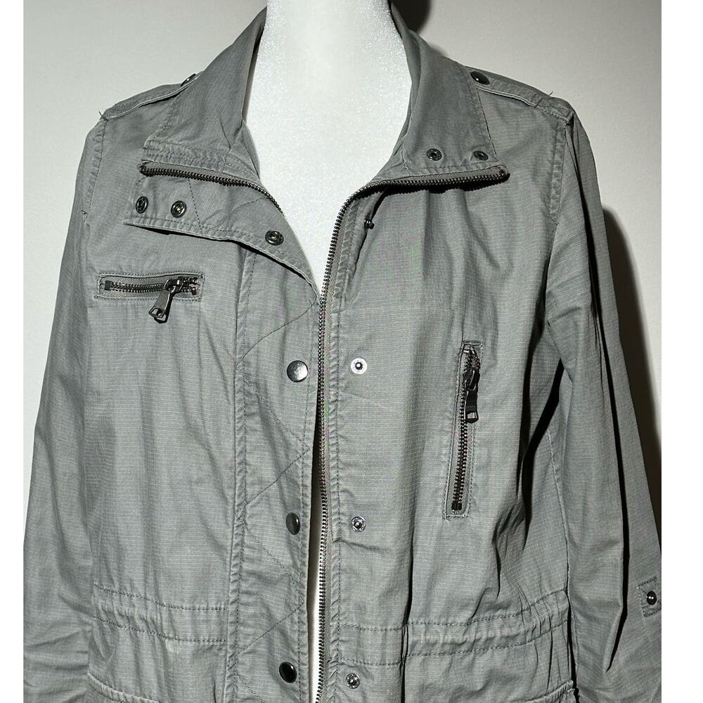 Banana Republic Ripstop Anorack Jacket | Grey/Green | Size: Small - Picture 3 of 8
